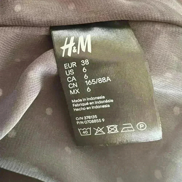 H&M  Polka Dotted Mini Dress - Picture 14 of 15